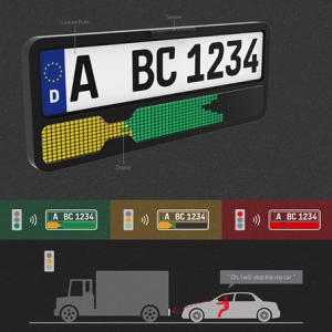 貨車專用的路燈提示牌